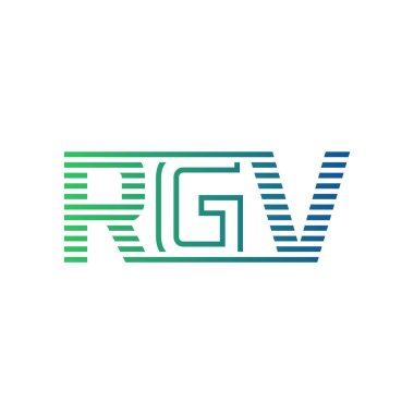 Modern RGV Logo Tasarımı. İş Kimliği için RGV Minimalist, Profesyonel ve Çok Yönlü Markalaştırma Simgesi