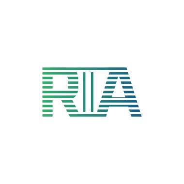 Modern RIA Logo Tasarımı. RIA Minimalist, Profesyonel ve İş Kimliği için Çok Yönlü Markalaştırma Simgesi