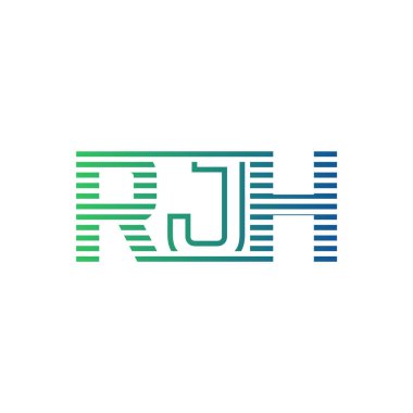 Modern RJH Logo Tasarımı. İş Kimliği için RJH Minimalist, Profesyonel ve Çok Yönlü Markalaştırma Simgesi
