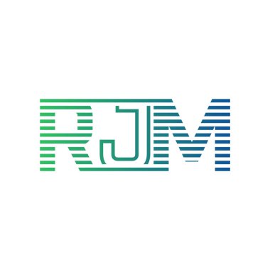 Modern RJM Logo Tasarımı. İş Kimliği için RJM Minimalist, Profesyonel ve Çok Yönlü Markalaştırma Simgesi