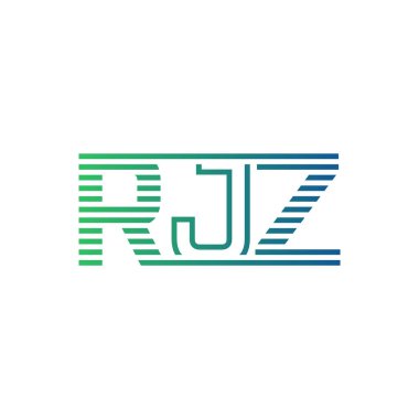 Modern RJZ Logo Tasarımı. İş Kimliği İçin RJZ Minimalist, Profesyonel ve Çok Yönlü Markalaştırma Simgesi