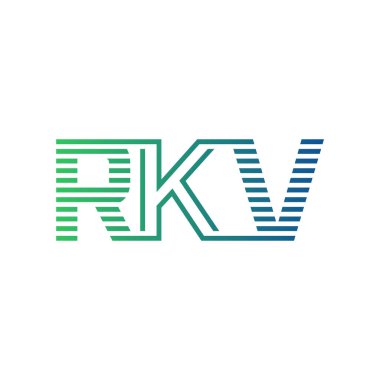 Modern RKV Logo Tasarımı. İş Kimliği için RKV Minimalist, Profesyonel ve Çok Yönlü Markalaştırma Simgesi
