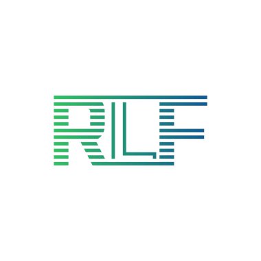 Modern RLF Logo Tasarımı. İş Kimliği için RLF Minimalist, Profesyonel ve Çok Yönlü Markalaştırma Simgesi