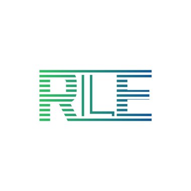 Modern RLE Logo Tasarımı. Harf RLE İş Kimliği Minimalist, Profesyonel ve Çok Yönlü Markalaştırma Simgesi