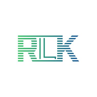 Modern RLK Logo Tasarımı. İş Kimliği için RLK Minimalist, Profesyonel ve Çok Yönlü Markalaştırma Simgesi