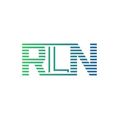 Modern RLN Logo Tasarımı. İş Kimliği için RLN Minimalist, Profesyonel ve Çok Yönlü Markalaştırma Simgesi