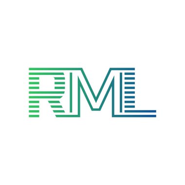 Modern RML Logo Tasarımı. İş Kimliği için RML Minimalist, Profesyonel ve Çok Yönlü Markalaştırma Simgesi