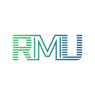 Modern RMU Logo Tasarımı. İş Kimliği İçin RMU Minimalist, Profesyonel ve Çok Yönlü Markalaştırma Simgesi