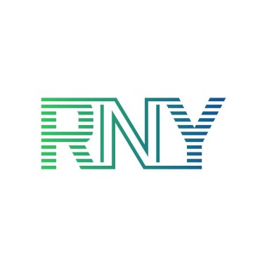 Modern RNY Logo Tasarımı. RNY Minimalist, Profesyonel ve Çok Yönlü İşletme Kimliği Simgesi
