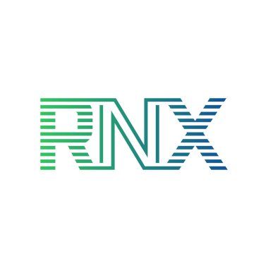 Modern RNX Logo Tasarımı. RNX Harfi Minimalist, Profesyonel ve İşletme Kimliği İçin Çok Yönlü Markalaşma Simgesi