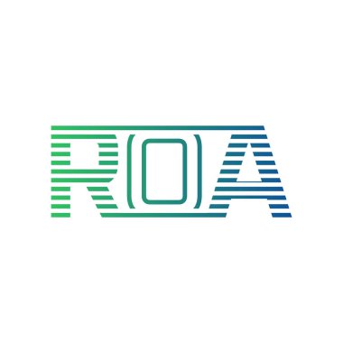 Modern ROA Logo Tasarımı. ROA Minimalist, Profesyonel ve İş Kimliği için Çok Yönlü Markalaştırma Simgesi