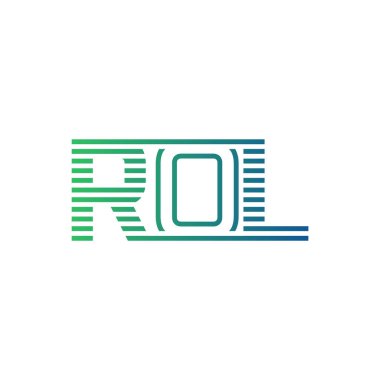 Modern ROL Logo Tasarımı. ROL Harfi Minimalist, Profesyonel ve İş Kimliği için Çok Yönlü Markalaştırma Simgesi
