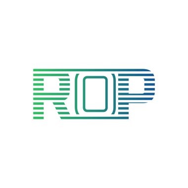Modern ROP Logo Tasarımı. Harf ROP İş Kimliği Minimalist, Profesyonel ve Çok Yönlü Markalaştırma Simgesi
