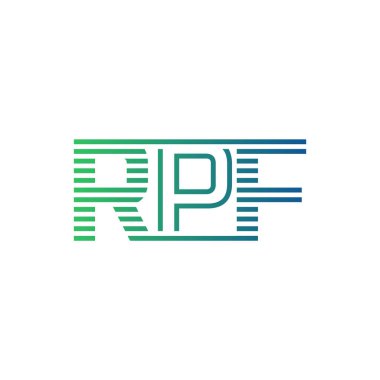 Modern RPF Logo Tasarımı. İş Kimliği için RPF Minimalist, Profesyonel ve Çok Yönlü Markalaştırma Simgesi