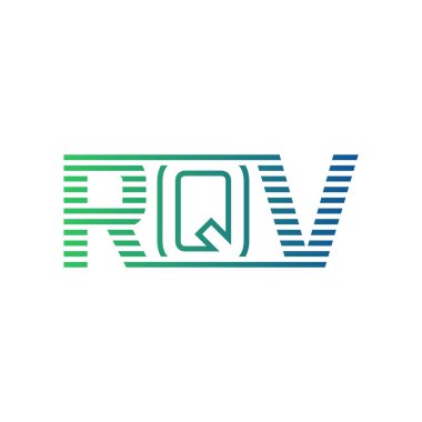 Modern RQV Logo Tasarımı. RQV Harfi Minimalist, Profesyonel ve İşletme Kimliği İçin Çok Yönlü Markalaşma Simgesi