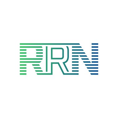 Modern RRRN Logo Tasarımı. İş Kimliği için RRN Minimalist, Profesyonel ve Çok Yönlü Markalaştırma Simgesi