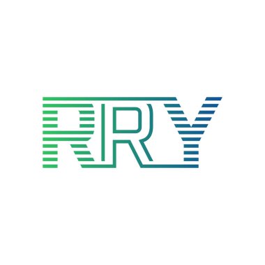Modern RRY Logo Tasarımı. İş Kimliği İçin RRY Minimalist, Profesyonel ve Çok Yönlü Markalaştırma Simgesi