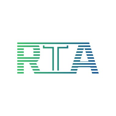 Modern RTA Logo Tasarımı. İş Kimliği için RTA Minimalist, Profesyonel ve Çok Yönlü Markalaştırma Simgesi