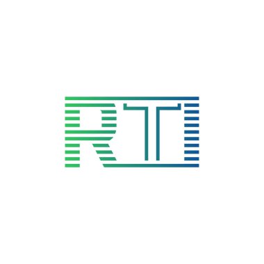 Modern RTI Logo Tasarımı. İş Kimliği için RTI Minimalist, Profesyonel ve Çok Yönlü Markalaştırma Simgesi