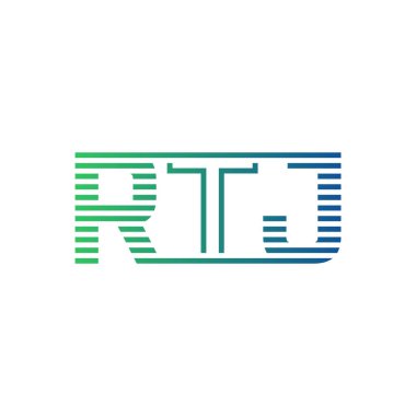 Modern RTJ Logo Tasarımı. İş Kimliği için RTJ Minimalist, Profesyonel ve Çok Yönlü Markalaştırma Simgesi