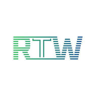 Modern RTW Logo Tasarımı. İş Kimliği için RTW Minimalist, Profesyonel ve Çok Yönlü Markalaştırma Simgesi