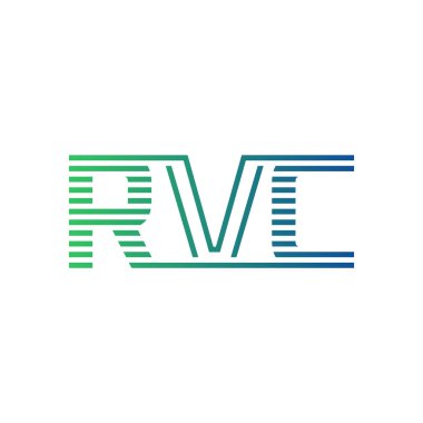 Modern RVC Logo Tasarımı. Harf RVC İş Kimliği Minimalist, Profesyonel ve Çok Yönlü Markalaştırma Simgesi