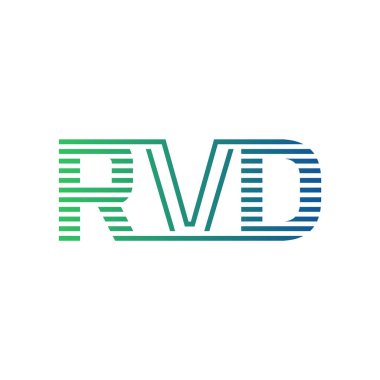 Modern RVD Logo Tasarımı. Harf RVD Minimalist, Profesyonel ve Çok Yönlü İşletme Kimliği Simgesi
