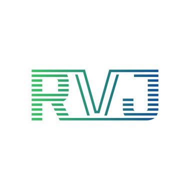 Modern RVJ Logo Tasarımı. RVJ Minimalist, Profesyonel ve Çok Yönlü İşletme Kimliği Simgesi