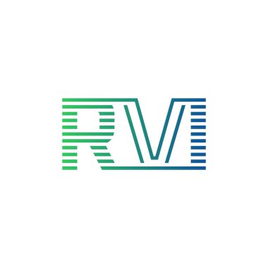 Modern RVI Logo Tasarımı. İş Kimliği için RVI Minimalist, Profesyonel ve Çok Yönlü Markalaştırma Simgesi