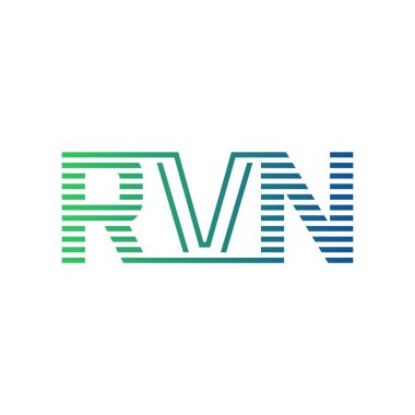 Modern RVN Logo Tasarımı. İş Kimliği için RVN Minimalist, Profesyonel ve Çok Yönlü Marka Simgesi