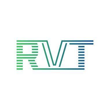 Modern RVT Logo Tasarımı. İş Kimliği için RVT Minimalist, Profesyonel ve Çok Yönlü Markalaştırma Simgesi