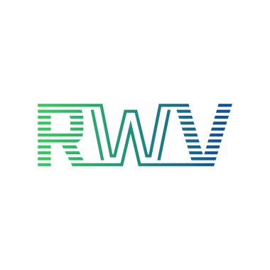 Modern RWV Logo Tasarımı. RWV Harfi Minimalist, Profesyonel ve İşletme Kimliği İçin Çok Yönlü Marka Simgesi