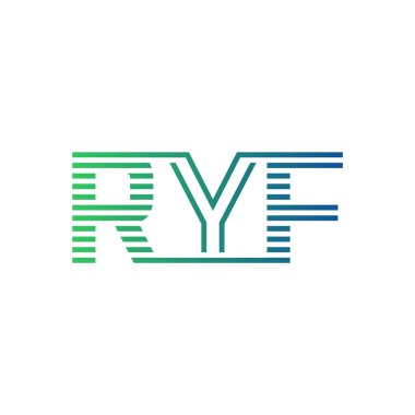 Modern RYF Logo Tasarımı. RYF Minimalist, Profesyonel ve Çok Yönlü İşletme Kimliği Simgesi