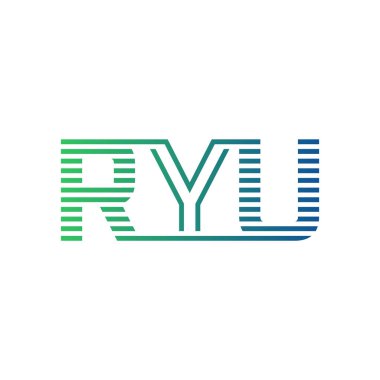 Modern RYU Logo Design. Letter RYU Minimalist, Professional, and Versatile Branding Icon for Business Identity clipart