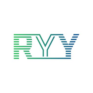 Modern RYY Logo Tasarımı. Harf RYY Minimalist, Profesyonel ve İş Kimliği için Çok Yönlü Markalaştırma Simgesi