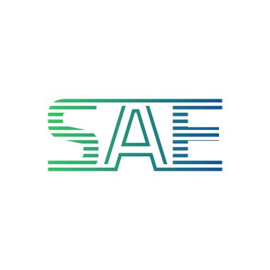 Modern SAE Logo Tasarımı. SAE Minimalist, Profesyonel ve İş Kimliği için Çok Yönlü Markalaştırma Simgesi