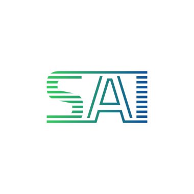Modern SAI Logo Tasarımı. SAI Minimalist, Profesyonel ve İş Kimliği için Çok Yönlü Markalaştırma Simgesi