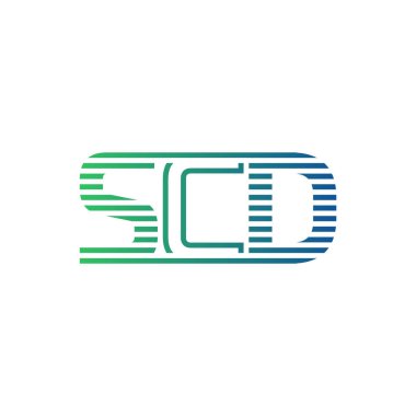 Modern SCD Logo Tasarımı. İş Kimliği için SCD Minimalist, Profesyonel ve Çok Yönlü Markalaştırma Simgesi