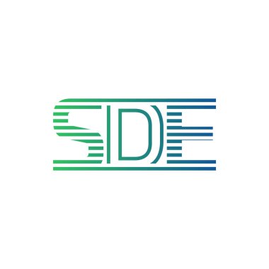 Modern SDE Logo Tasarımı. İş Kimliği için SDE Minimalist, Profesyonel ve Çok Yönlü Markalaştırma Simgesi