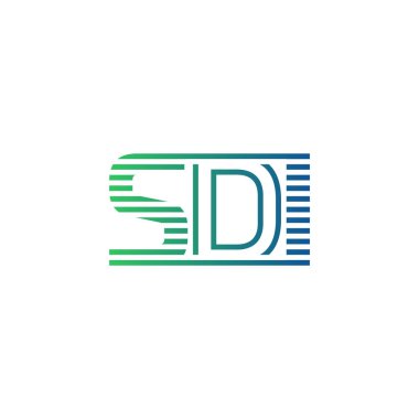 Modern SDI Logo Tasarımı. İş Kimliği için SDI Minimalist, Profesyonel ve Çok Yönlü Markalaştırma Simgesi