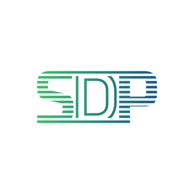 Modern SDP Logo Tasarımı. İş Kimliği için SDP Minimalist, Profesyonel ve Çok Yönlü Markalaştırma Simgesi