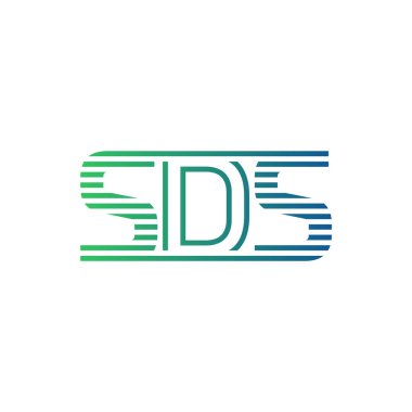 Modern SDS Logo Tasarımı. SDS Minimalist, Profesyonel ve İş Kimliği için Çok Yönlü Markalaştırma Simgesi