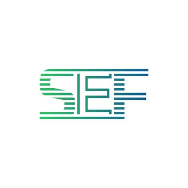 Modern SEF Logo Tasarımı. SEF Minimalist, Profesyonel ve Çok Yönlü İşletme Kimliği Simgesi