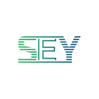 Modern SEY Logo Tasarımı. SEY Minimalist, Profesyonel ve İş Kimliği için Çok Yönlü Markalaştırma Simgesi