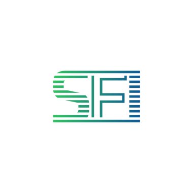 Modern SFI Logo Tasarımı. SFI Minimalist, Profesyonel ve Çok Yönlü İşletme Kimliği Simgesi