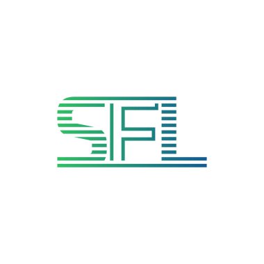 Modern SFL Logo Tasarımı. SFL Minimalist, Profesyonel ve Çok Yönlü İşletme Kimliği Simgesi
