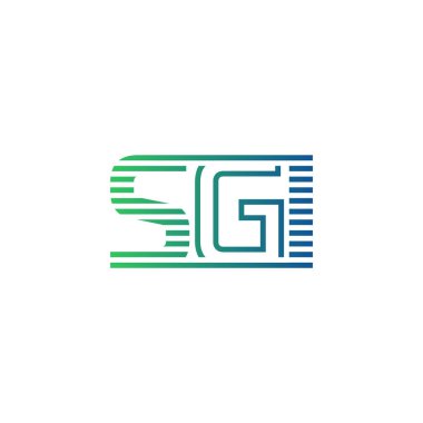 Modern SGI Logo Tasarımı. SGI Minimalist, Profesyonel ve Çok Yönlü İşletme Kimliği Simgesi