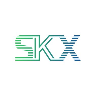 Modern SKX Logo Design. Letter SKX Minimalist, Professional, and Versatile Branding Icon for Business Identity clipart