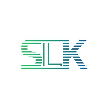 Modern SLK Logo Tasarımı. İş Kimliği için SLK Minimalist, Profesyonel ve Çok Yönlü Markalaştırma Simgesi