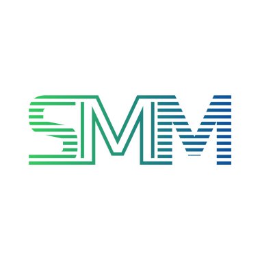 Modern SMM Logo Tasarımı. SMM Minimalist, Profesyonel ve Çok Yönlü İşletme Kimliği Simgesi